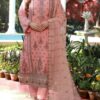 Carrot Color Luxury Chiffon Pakistani Suits