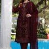 Maroon Color Luxury Chiffon Pakistani Suits
