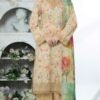 Peach Color Embroidered Lawn Pakistani Suits