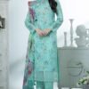 Green Color Embroidered Lawn Pakistani Salwar Suit