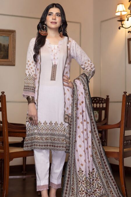 Unstitched Pure Cotton Suit - D11