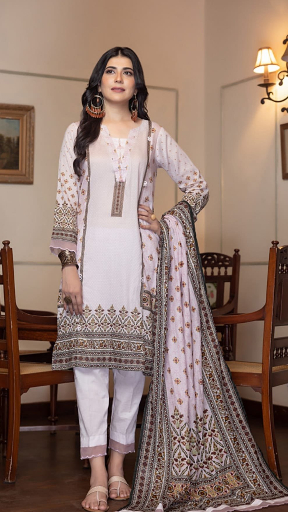 Unstitched Pure Cotton Suit - D11