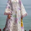 Off White Embroidered Unstitched Pakistani Dress