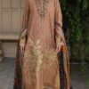 Brown Color Embroidered Jacquard Pakistani Suits