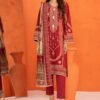 Maroon Color Embroidered Unstitched Pakistani Suits