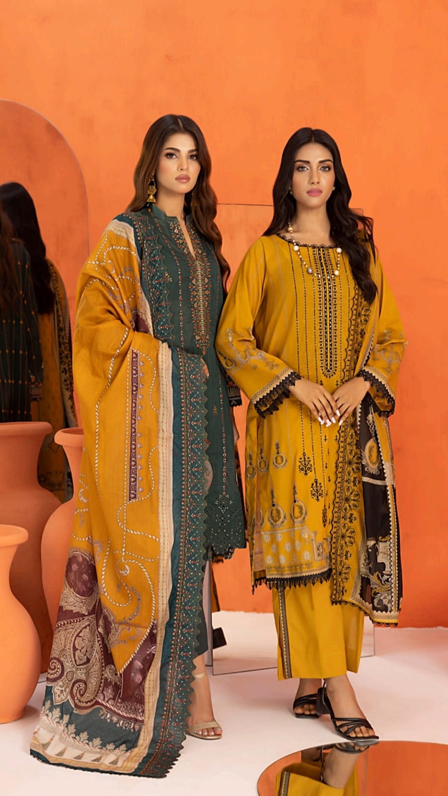 Salina Embroidered Cutwork Dupatta by Regalia