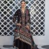 Faiza Saqlain Black Luxury Lawn 2024 Pakistani suit