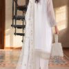 White Color Stitched Chiffon Pakistani Suits Online