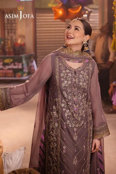 Light Pink Color Embroidered Chiffon Pakistani Eid Suits