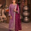 Light Purple Color Embroidered Chiffon Pakistani Suits
