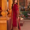 Maroon Color Embroidered Twisted Silk Pakistani Salwar Suits