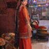 Orange Color Embroidered Chiffon Pakistani Diwali Suits