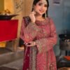 Pink Color Embroidered Chiffon Pakistani Wedding Suits