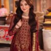 Red Color Embroidered Net Pakistani Salwar Kameez