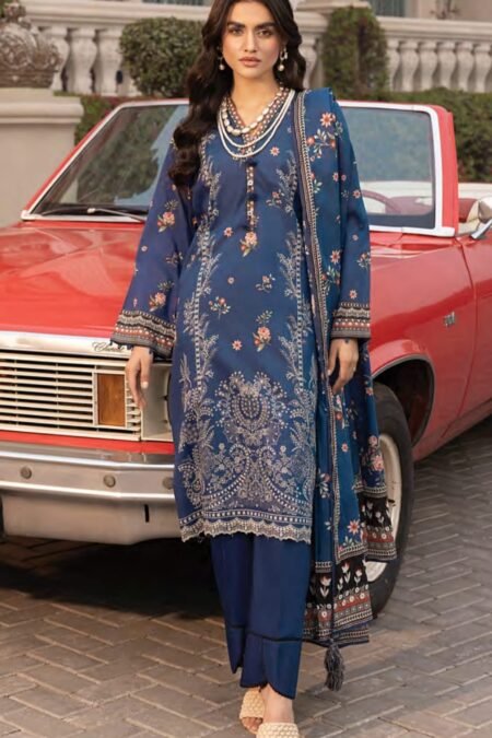 Printed Cotton Suit With Cotton Dupatta - D07