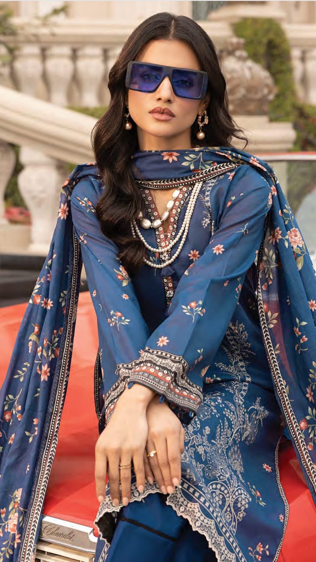 Printed Cotton Suit With Cotton Dupatta - D07 - Image 2