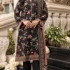 Black Lawn Suit With Lawn Dupatta - D09