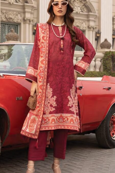 Printed Cotton Suit With Cotton Dupatta - D10