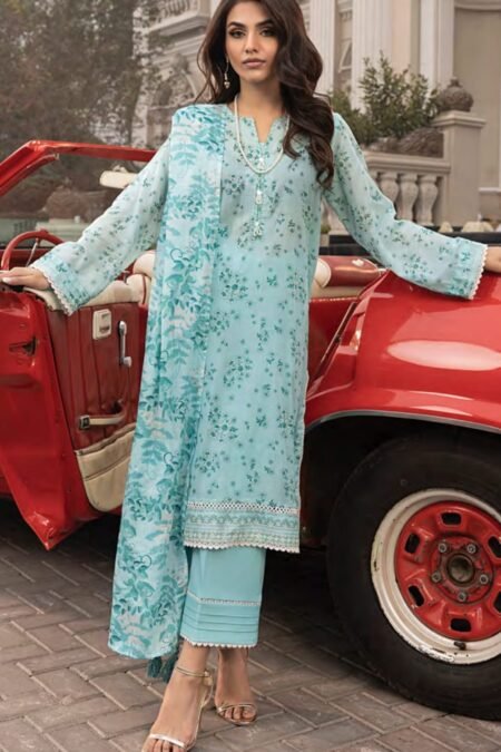 Printed Cotton Suit With Cotton Dupatta - D11