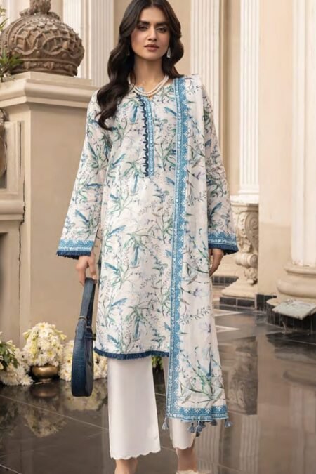 Printed Cotton Suit With Cotton Dupatta - D13