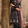 black color unstitched embroidered pakistani suits