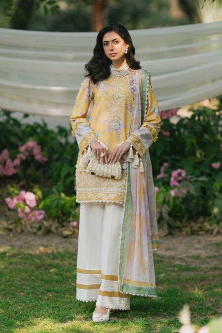 Saad Sheikh Luxury Embroidered Lawn Suit - 02