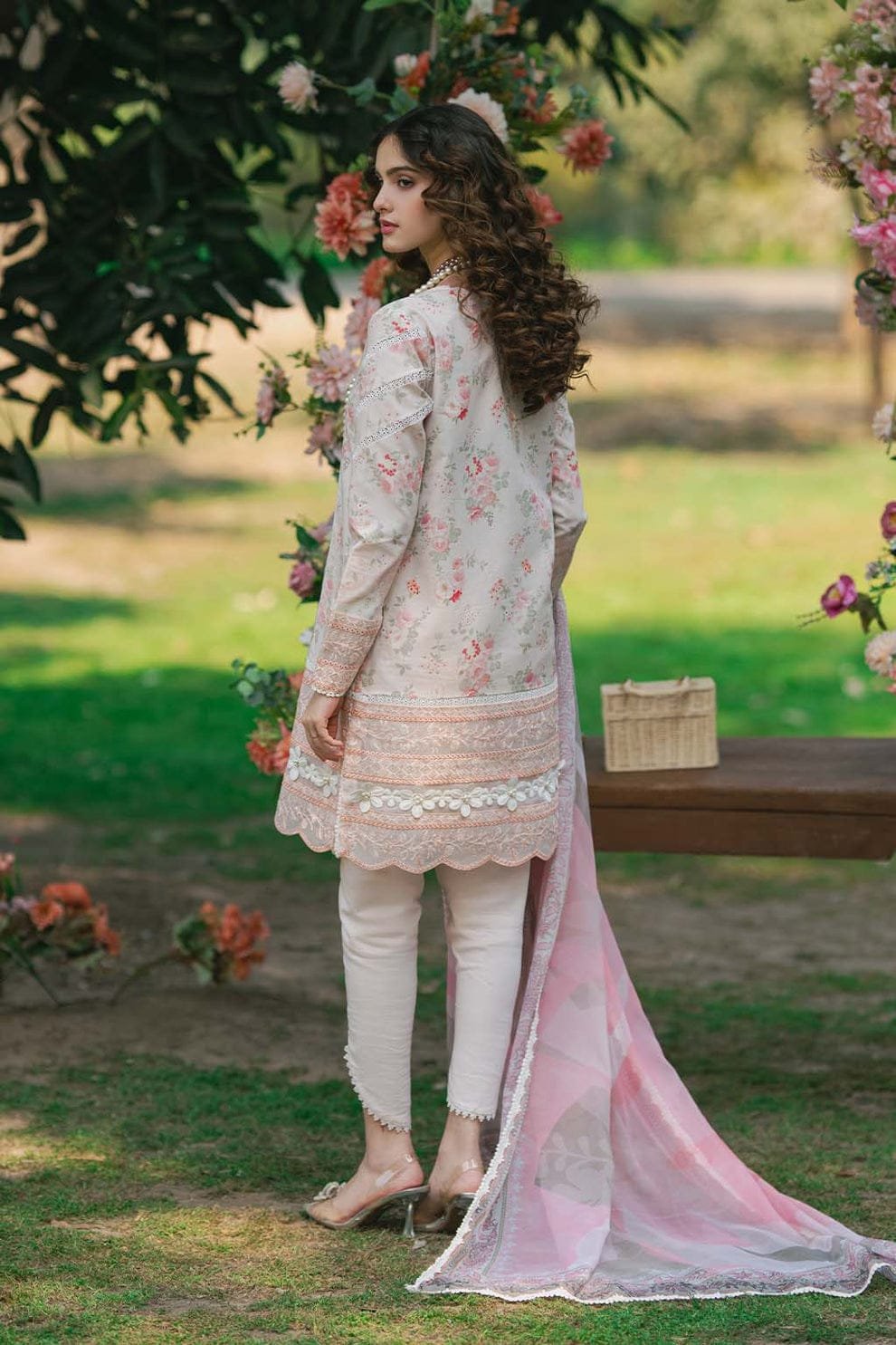 Saad Sheikh Luxury Embroidered Lawn Suit - 03 - Image 2