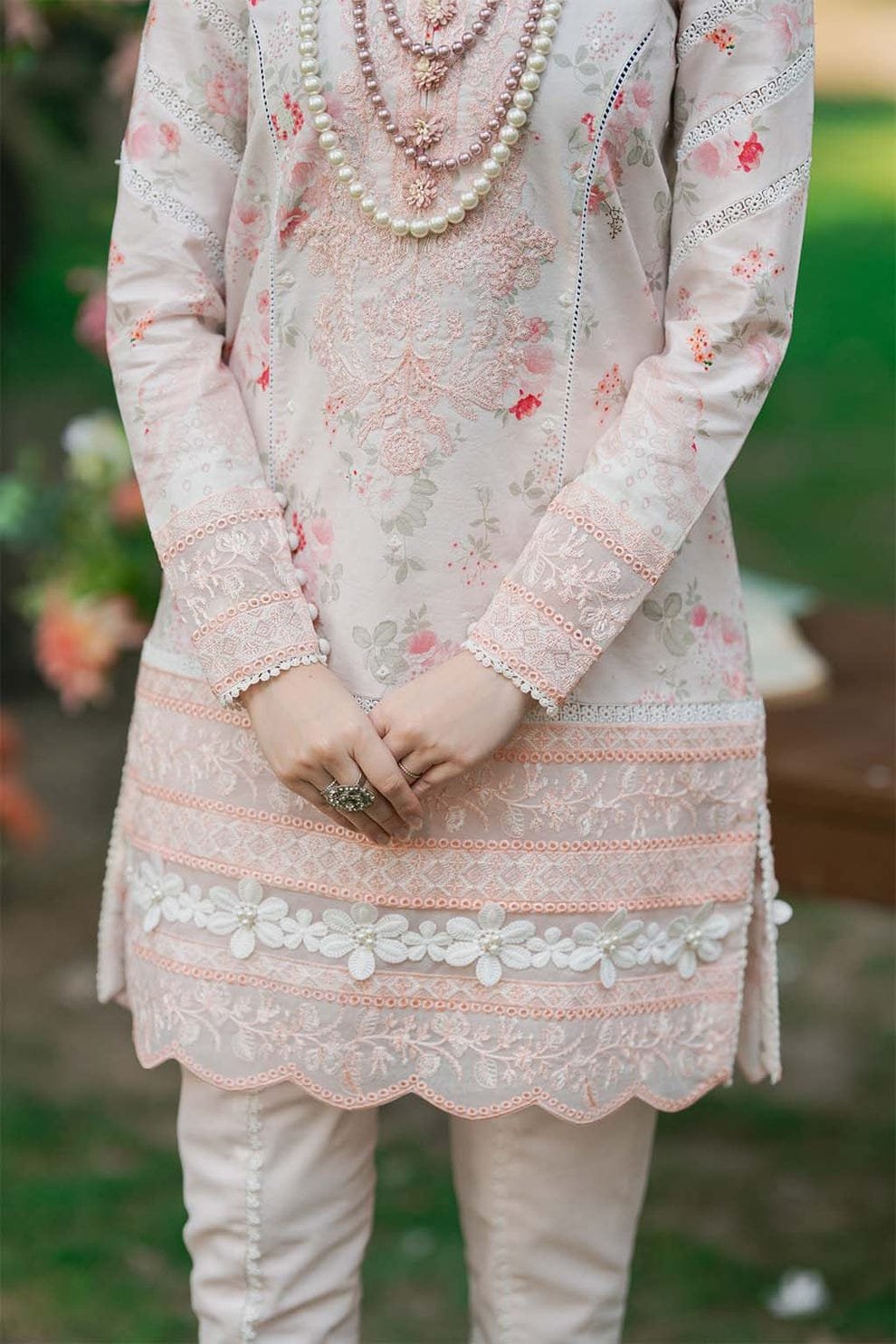 Saad Sheikh Luxury Embroidered Lawn Suit - 03 - Image 5