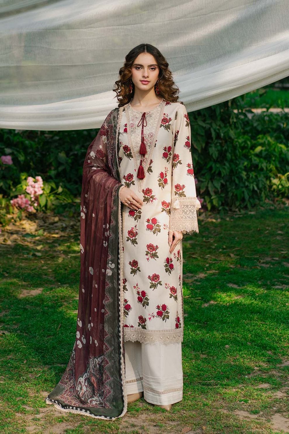 Saad Sheikh Luxury Embroidered Lawn Suit - 05