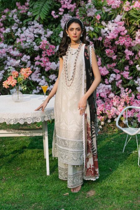 Saad Sheikh Luxury Embroidered Lawn Suit - 09