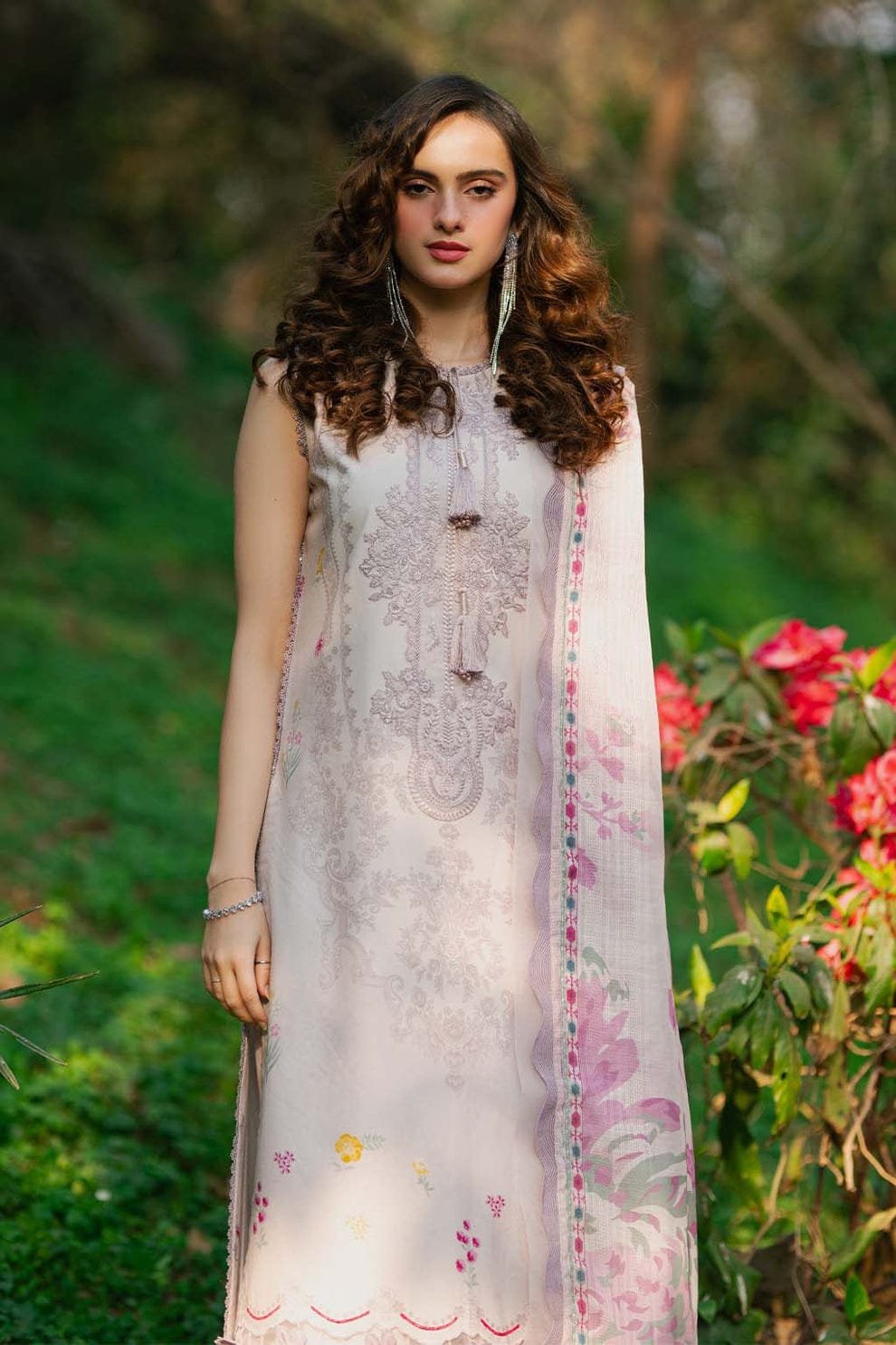 Saad Sheikh Luxury Embroidered Lawn Suit - 07 - Image 4