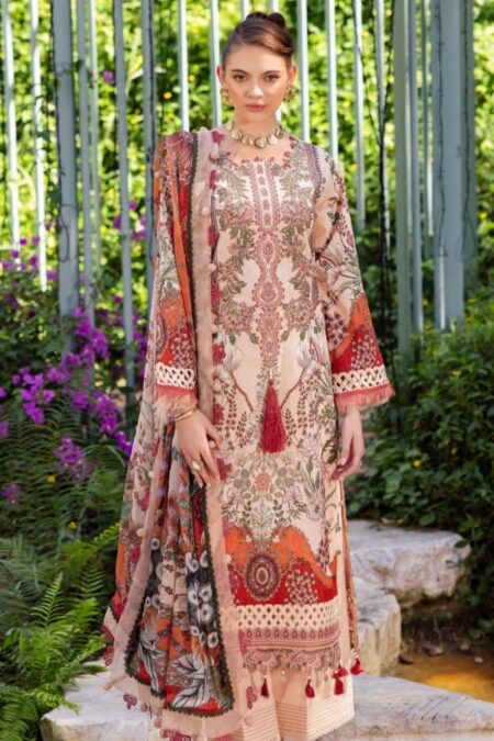 Embroidered Floral Pakistani Suit - 01