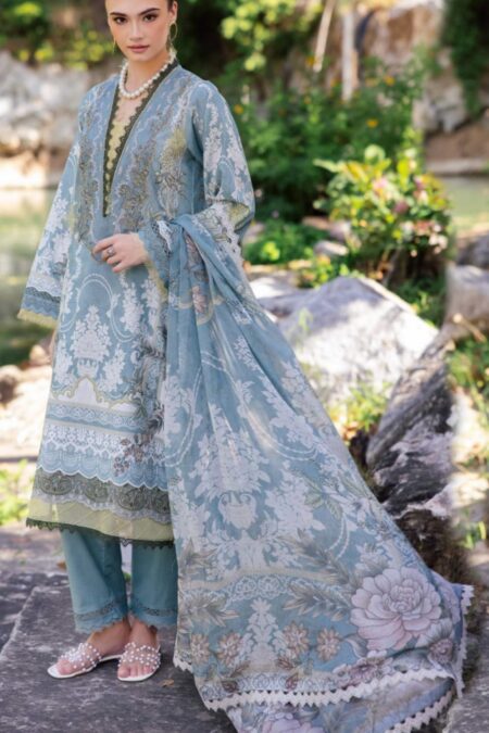 Embroidered Floral Pakistani Suit - 07