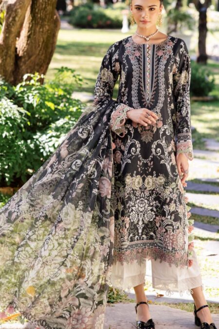 Embroidered Floral Pakistani Suit - 08