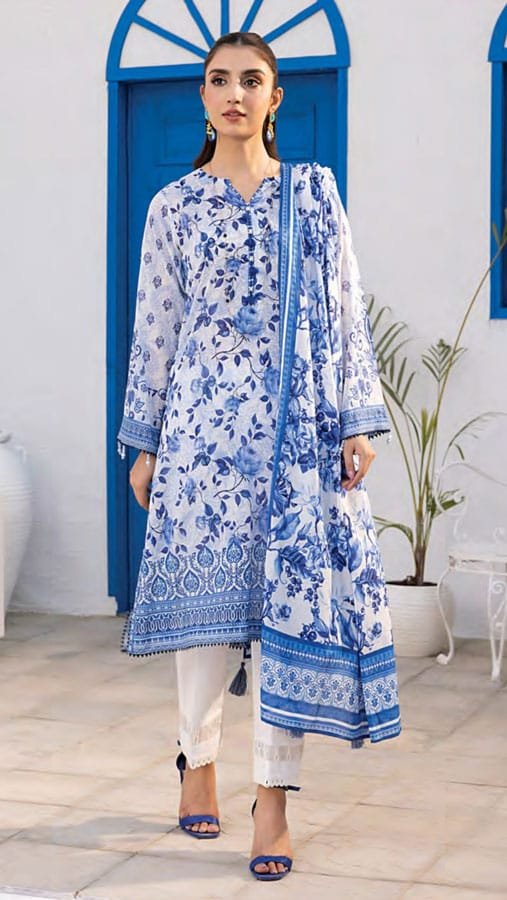 Lakhany Printed Lawn Suits - D07