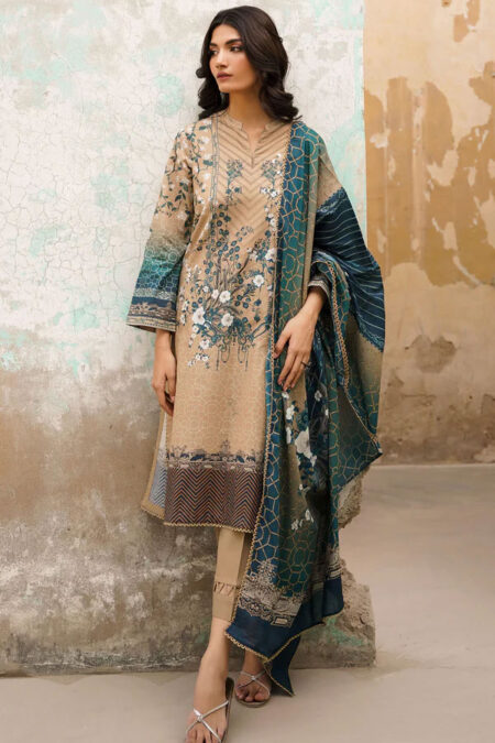Unstitched Pakistani Cotton Suit - 04