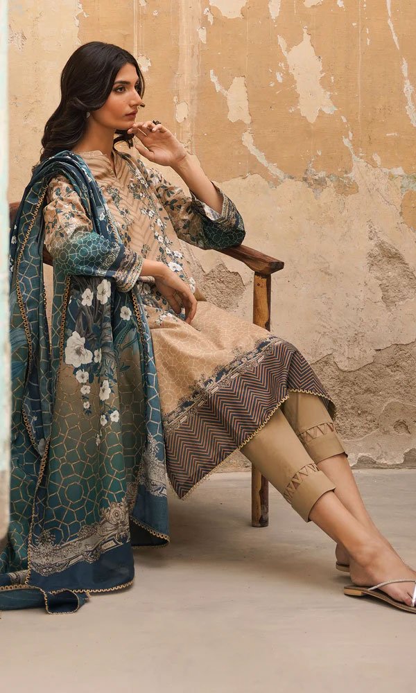 Unstitched Pakistani Cotton Suit - 04 - Image 5