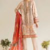 3 Piece Unstitched Printed Lawn Suit - 08