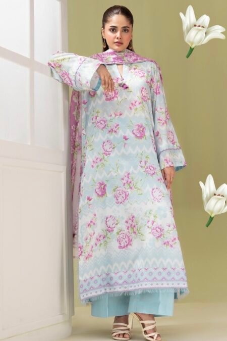 3-Pieces Unstitched Pistachio Salwar Suit with Dupatta - SS006