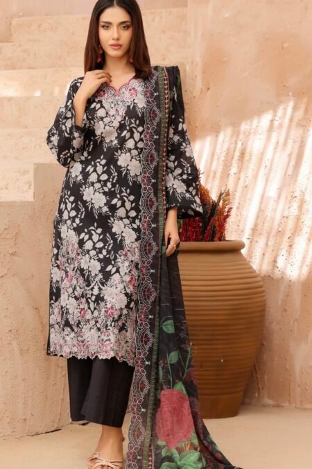 Black Color Pakistani Salwar kameez - 010