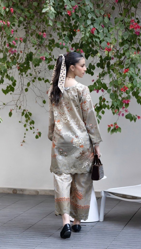 Grey Color Ready to Wear Cord Set - SS10 - Image 2