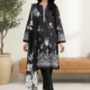 Designer Black & White Printed Lawn Suit