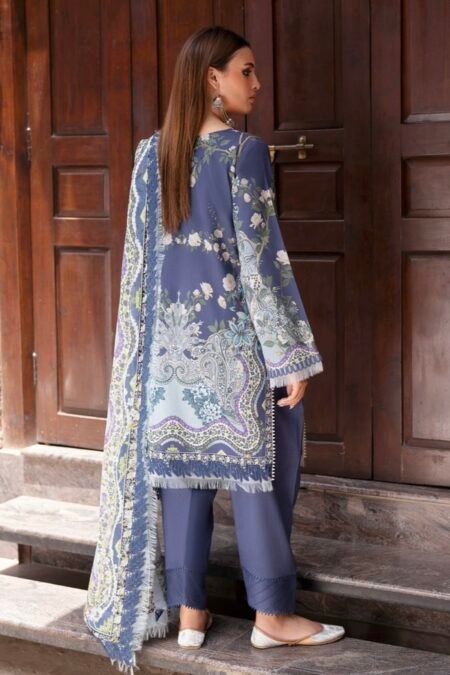 Alternative view of 3-PC unstitched premium Pakistani salwar kameez - UJ015