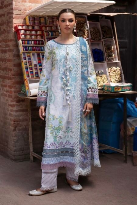 3-PC unstitched premium Pakistani salwar shirt