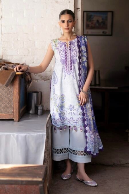 3-PC unstitched Pakistani salwar suit
