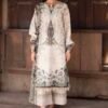 Summer Pakistani lawn suit with chiffon dupatta