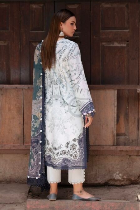 Alternative view of Festive lawn shalwar suit with chiffon dupatta - UJ009