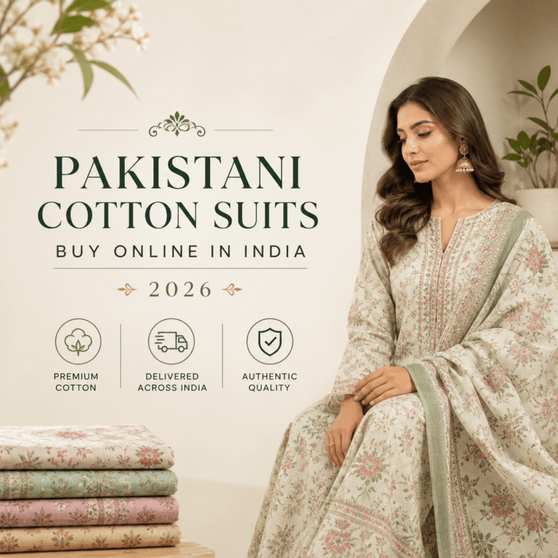Pakistani cotton suits online India