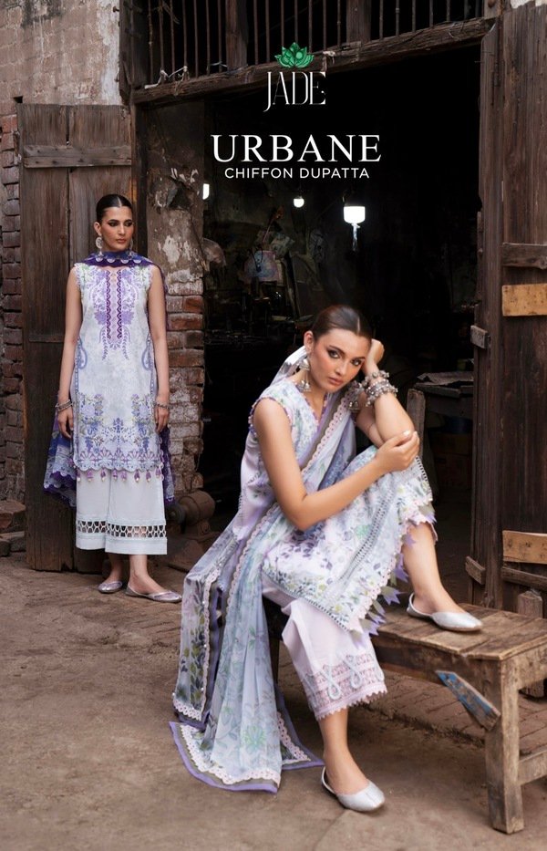 Urban Jade with Chiffon Dupatta 2026
