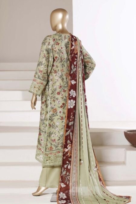 Stitched Embroidered Lawn suit
